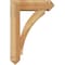 Ekena Millwork Thorton Arts and Crafts Rough Sawn Bracket w/ Offset Brace, Western Red Cedar, 6"W x 18"D x 26"H BKT0604X18X26THR03RWR - alternate 3